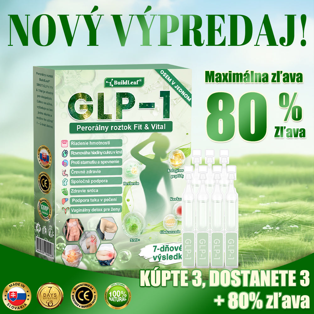 🍏🍏🍏BuildLeaf® GLP-1 6-v-1 Fit & Vital Perorálny Roztok ✅ (Len raz denne, viditeľné zmeny už za 7 dní) Pre obezitu, kardiovaskulárne ochorenia, cukrovku, spánkové apnoe, zdravie čriev, problémy s kĺbmi a ďalšie