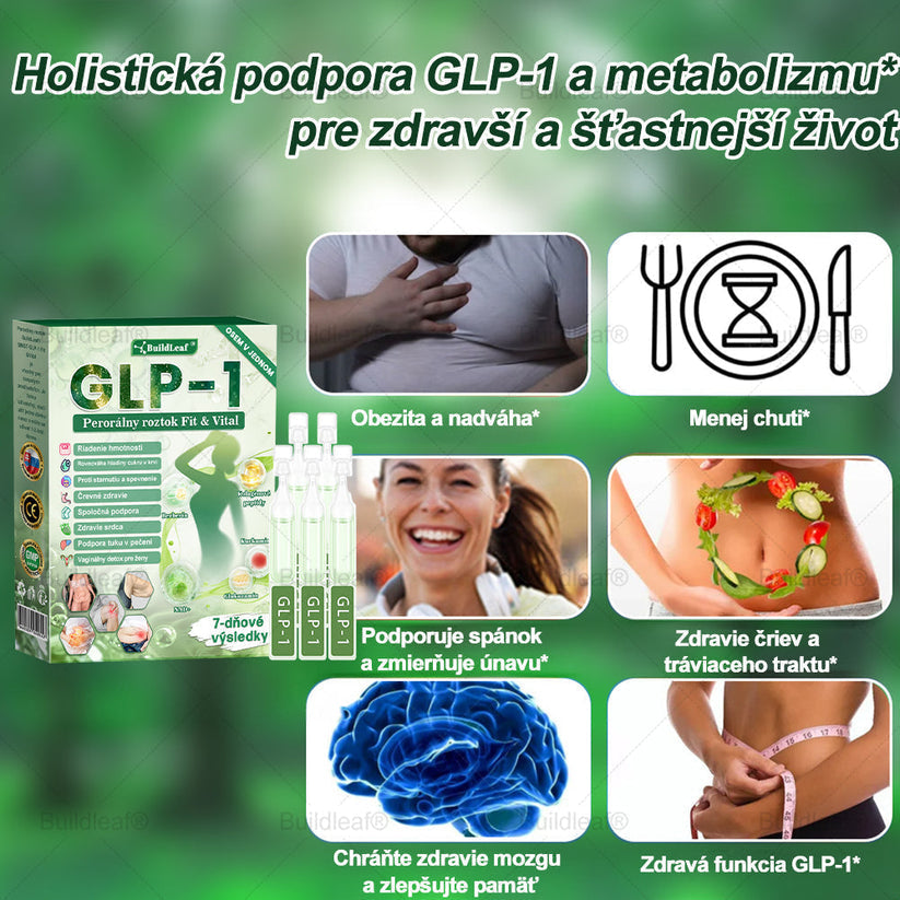 🍏🍏🍏BuildLeaf® GLP-1 6-v-1 Fit & Vital Perorálny Roztok ✅ (Len raz denne, viditeľné zmeny už za 7 dní) Pre obezitu, kardiovaskulárne ochorenia, cukrovku, spánkové apnoe, zdravie čriev, problémy s kĺbmi a ďalšie
